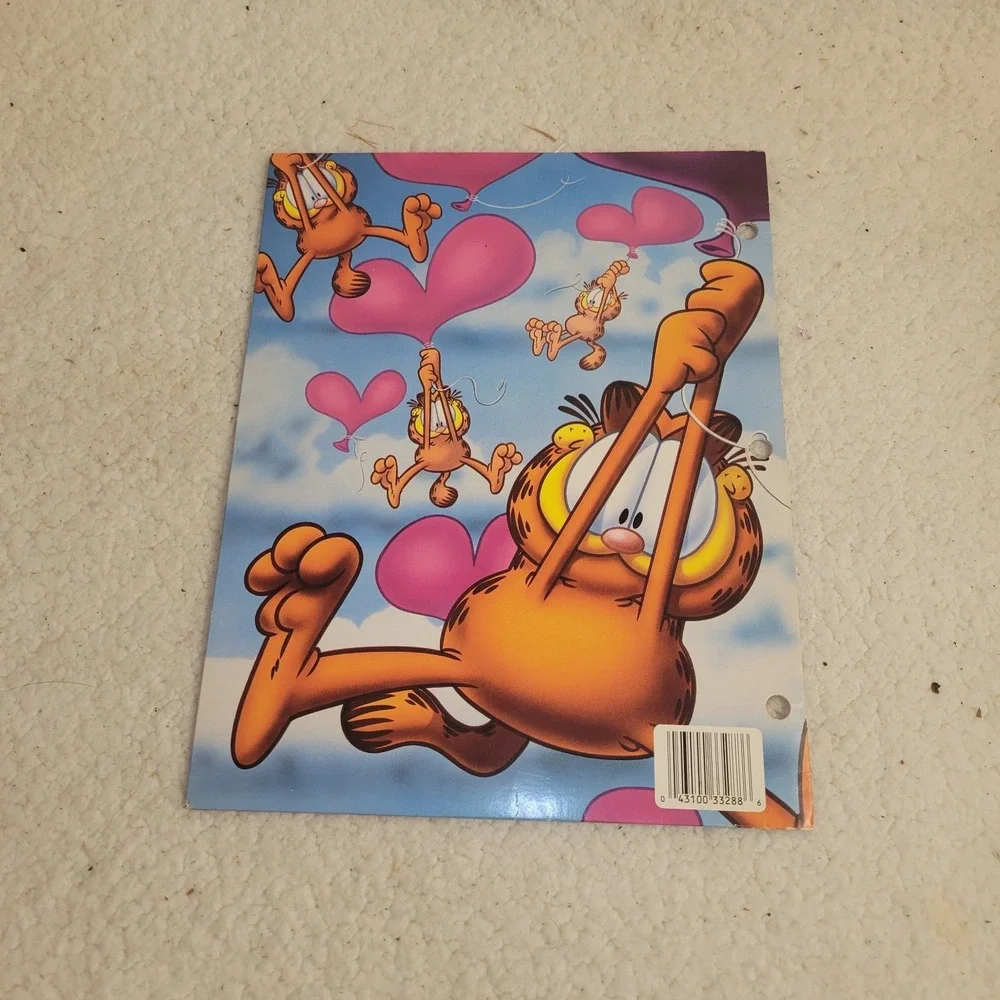 Vintage 1978 Garfield Folder Portfolio Mead‎ 12x9 School Supplies Jim Davis